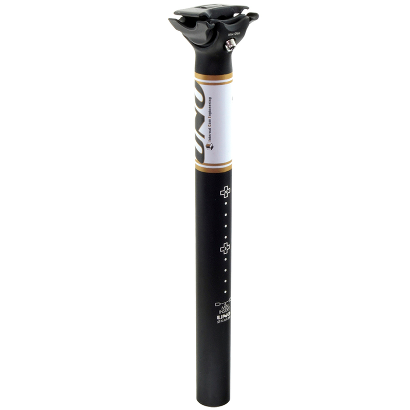 Tige de selle vélo UNO TS 716 - 350mm Ø31.6 noir/blanc 