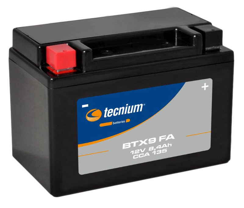 Batterie TECNIUM sans entretien activé usine - BTX9 FA 