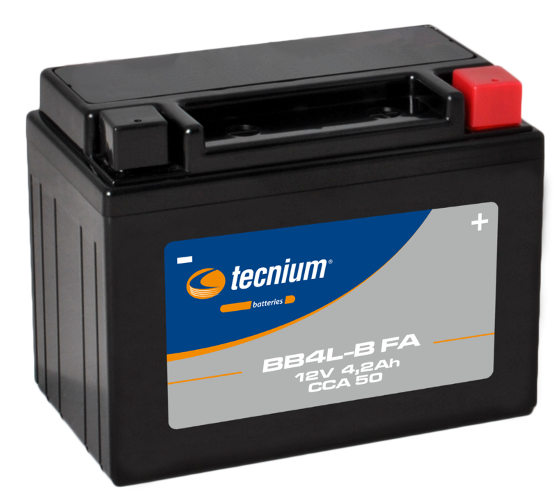 Batterie TECNIUM sans entretien activé usine - BB4L-B 