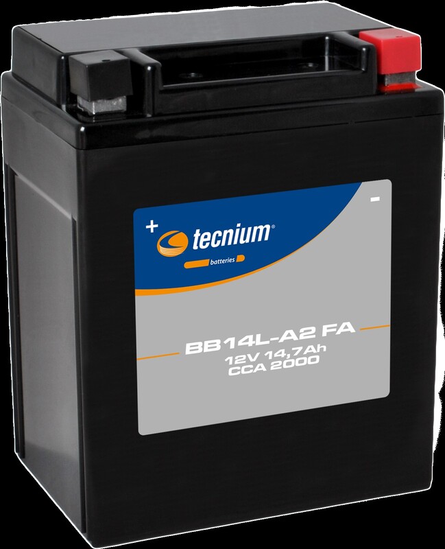 Batterie TECNIUM sans entretien activé usine - BB14L-A2 