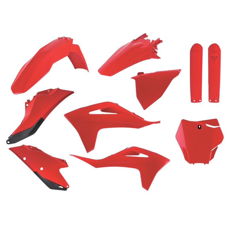 Kit plastiques POLISPORT - rouge/blanc 