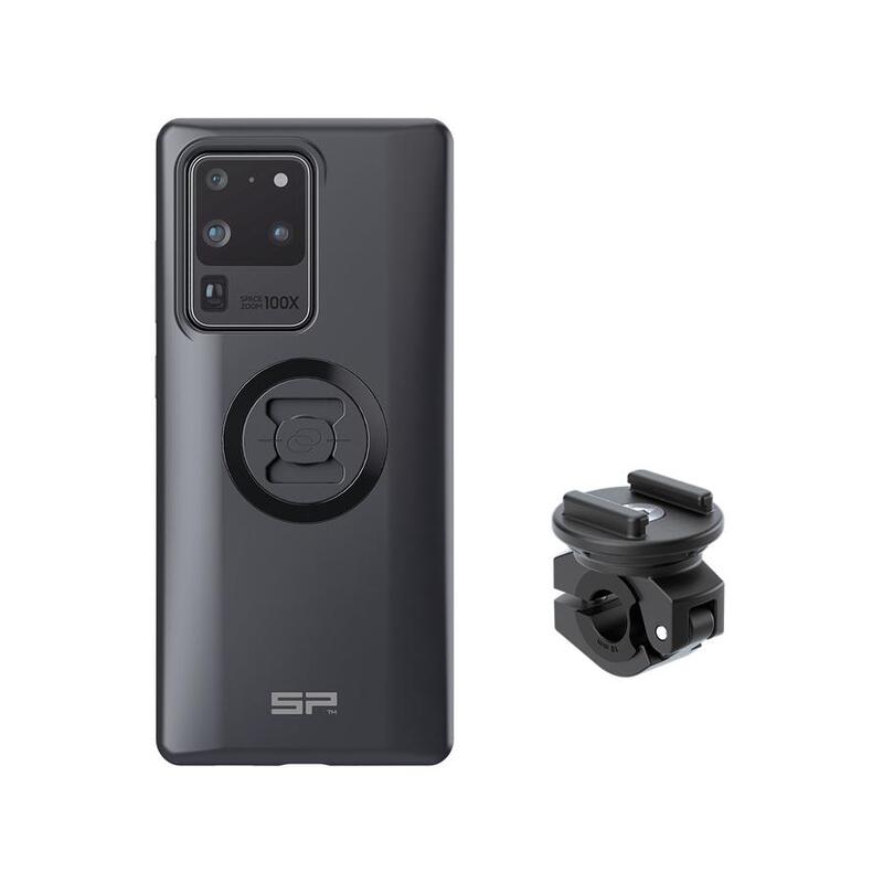 Pack Complet SP CONNECT Moto Bundle fixé sur rétroviseur - Samsung S20 Ultra 