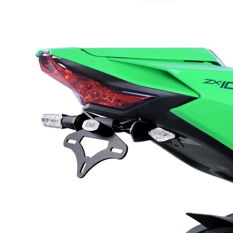 Support de plaque R&G RACING - noir Kawasaki Ninja ZX-10R/RR 