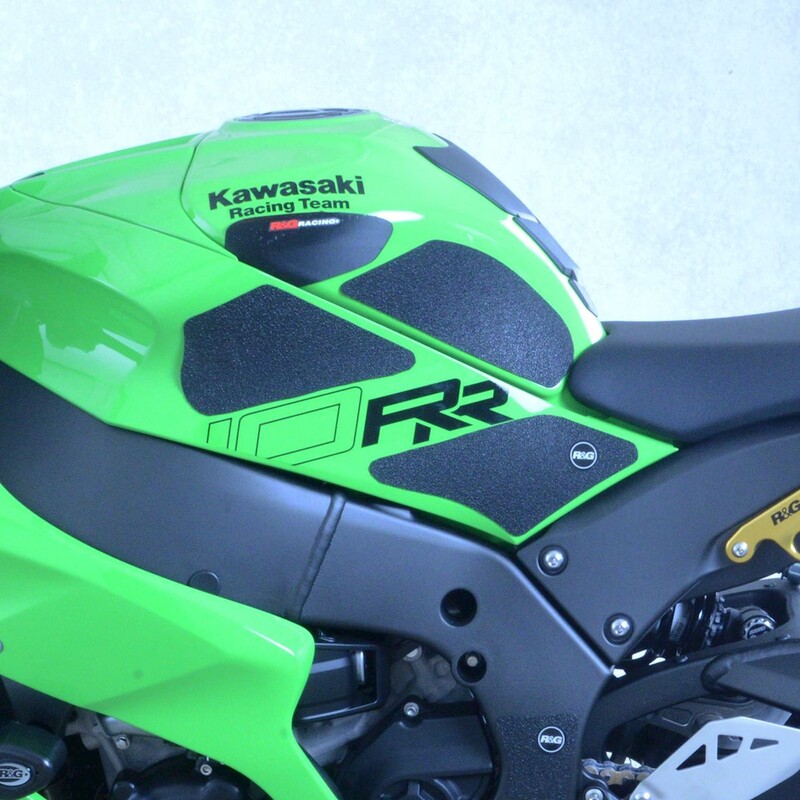Kit grip de réservoir R&G RACING 6 pièces - noir Kawasaki ZX-10R/ZX-10RR 