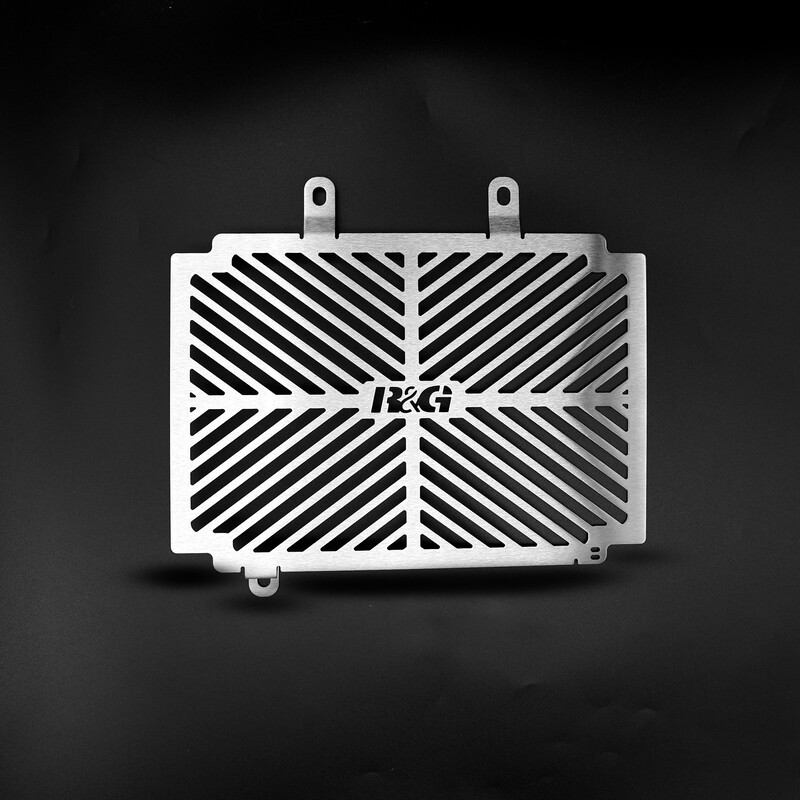 Protection de radiateur gravée R&G RACING - inox Husqvarna Svartpilen/Vitpilen 125 
