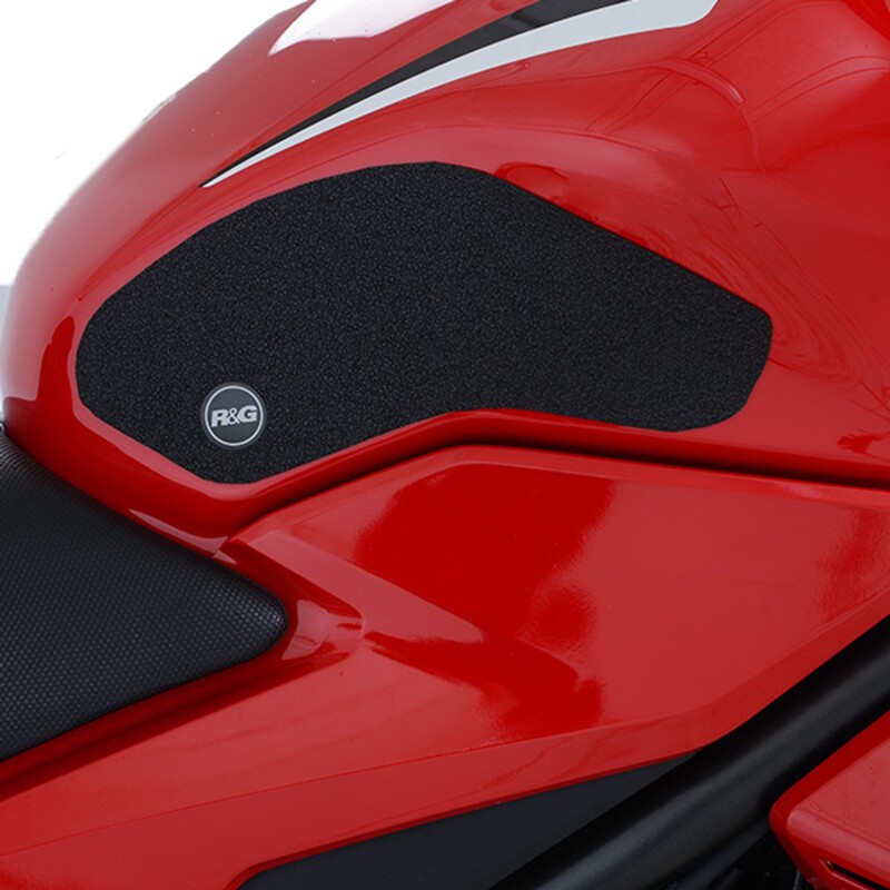 Kit grip de réservoir R&G RACING 2 pièces - noir Honda CBR500R/CB500F 