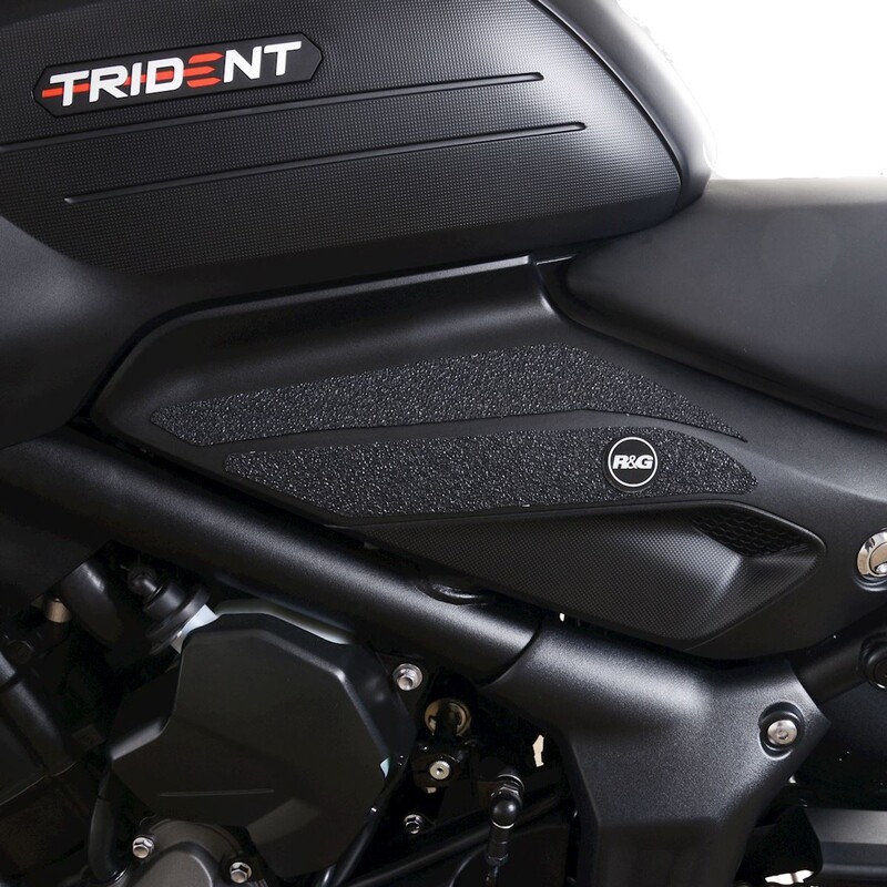 Kit grip de réservoir R&G RACING 4 pièces - noir Triumph Trident 660 