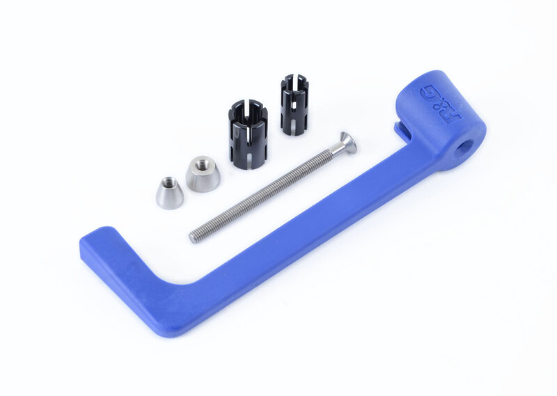 Protection de levier R&G RACING moulé - bleu Yamaha Tracer 7 