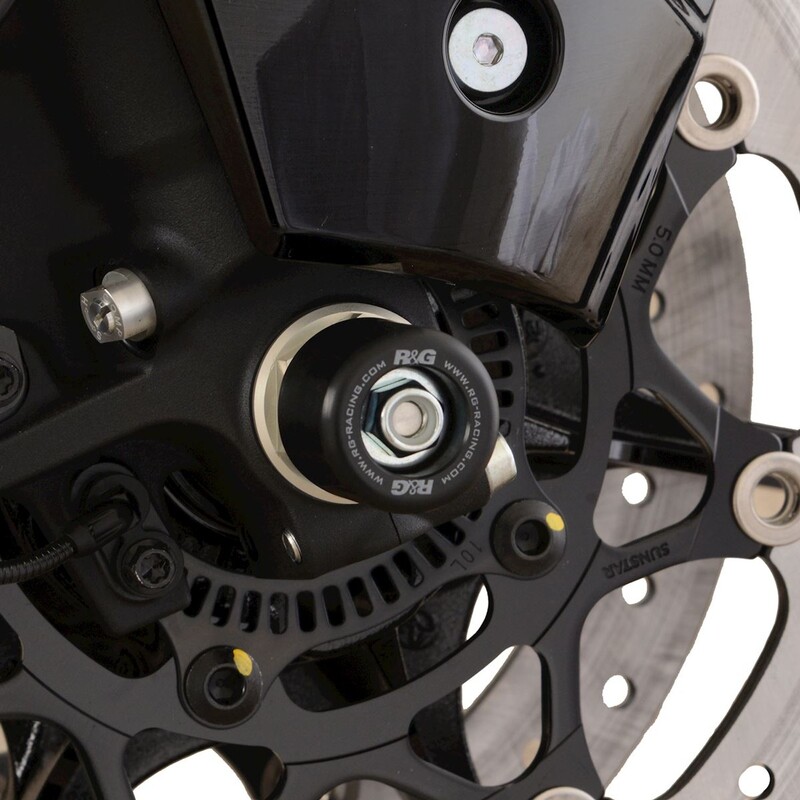 Protections de fourche R&G RACING - noir Suzuki Hayabusa 