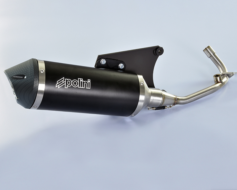 Pot d'échappement POLINI inox/carbone - Vespa 125 