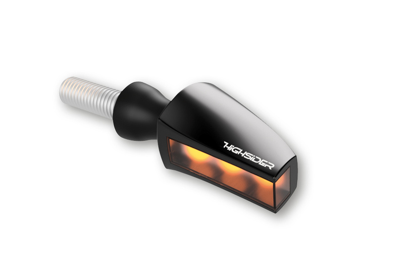 Clignotant LED HIGHSIDER pro Flight homologué - verre fumé - la paire 