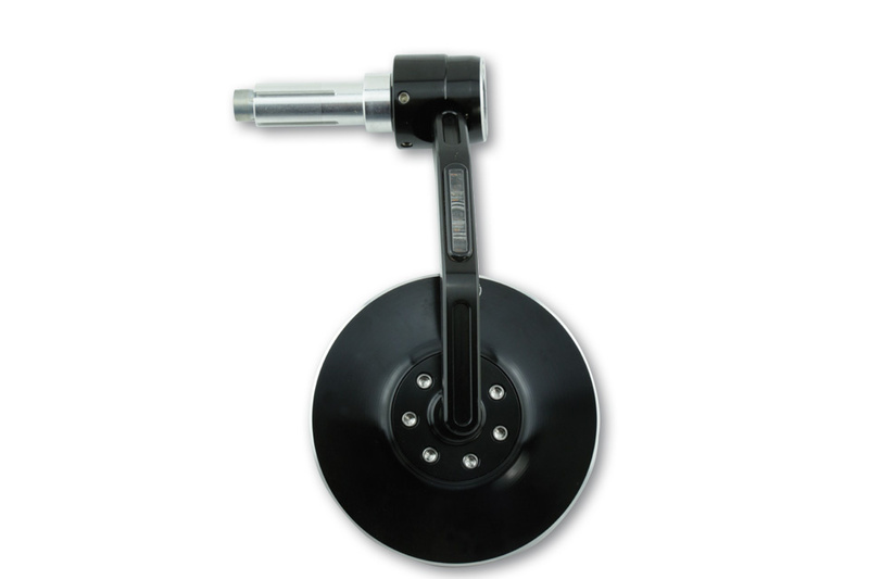 Rétroviseur d'embout de guidon HIGHSIDER pro Conero avec clignotant LED - noir - l'unité 