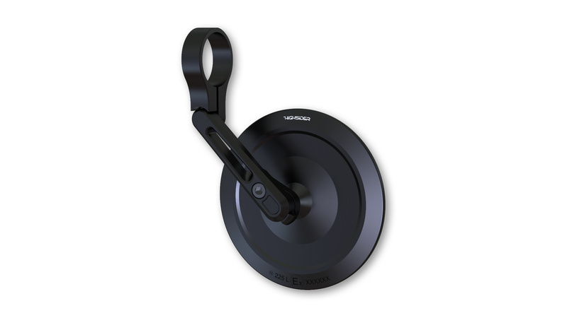 Rétroviseur d'embout de guidon HIGHSIDER pro Montana-Slim  - noir - l'unité 