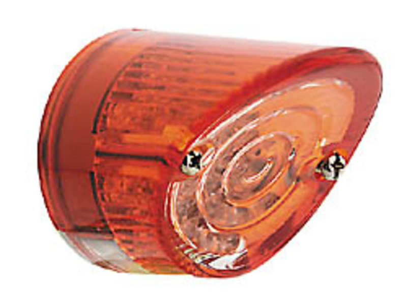 Mini feu arrière SHIN YO Nose LED rond verre rouge/transparent 