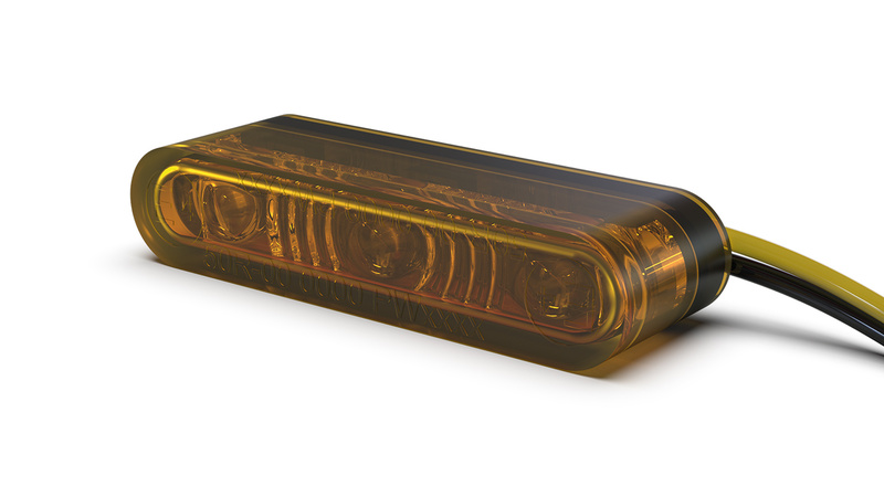 Clignotants LED HIGHSIDER pro - Star-MX1 PRO - noir/orange - homologué E - la paire 