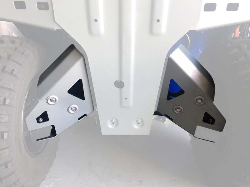 Kit protection de triangles arrière RIVAL - aluminium Yamaha Kodiak 450IRS 