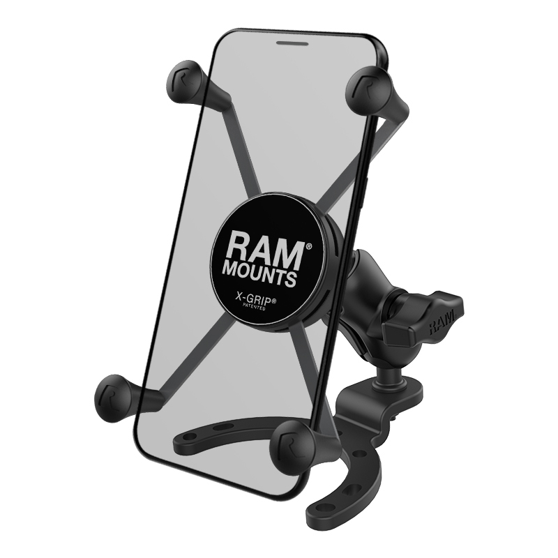 Pack complet RAM MOUNTS X-Grip bras court fixation réservoir large - smartphones larges 