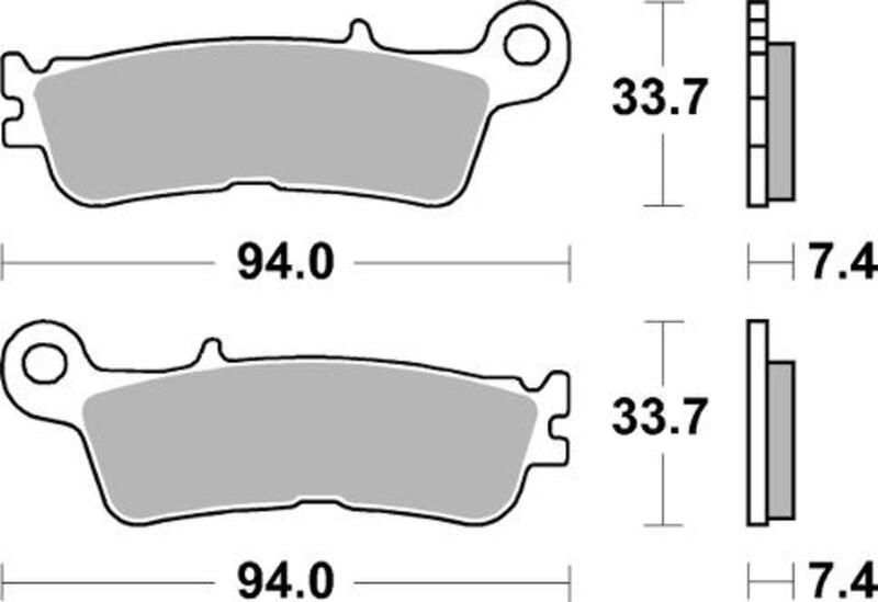 Plaquettes de frein BRAKING Off-Road métal fritté - 995CM46 