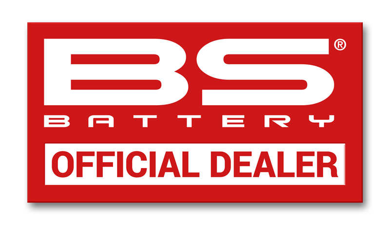 Sticker BS BATTERY Official Dealer - 70x130mm 