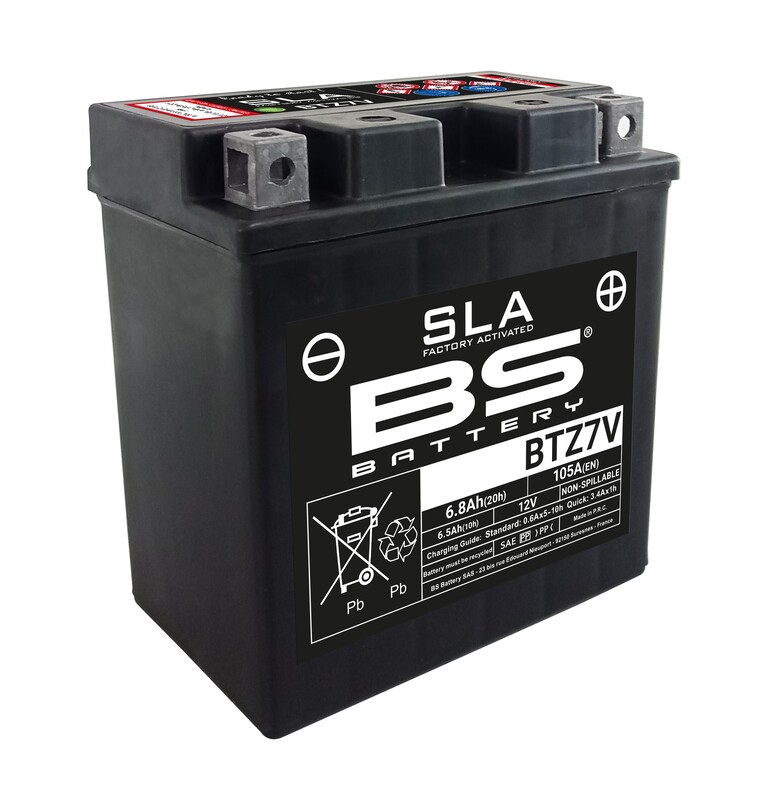Batterie BS BATTERY SLA sans entretien activé usine - BTZ7V 