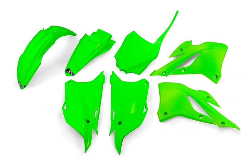 Kit plastiques UFO - vert fluo Kawasaki KX85