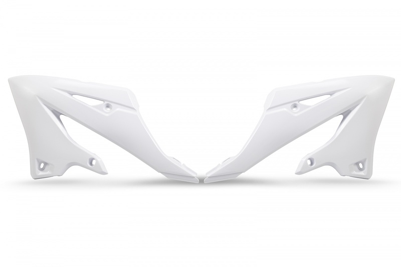 Ouïes de radiateur UFO - blanc Yamaha YZ125/250 