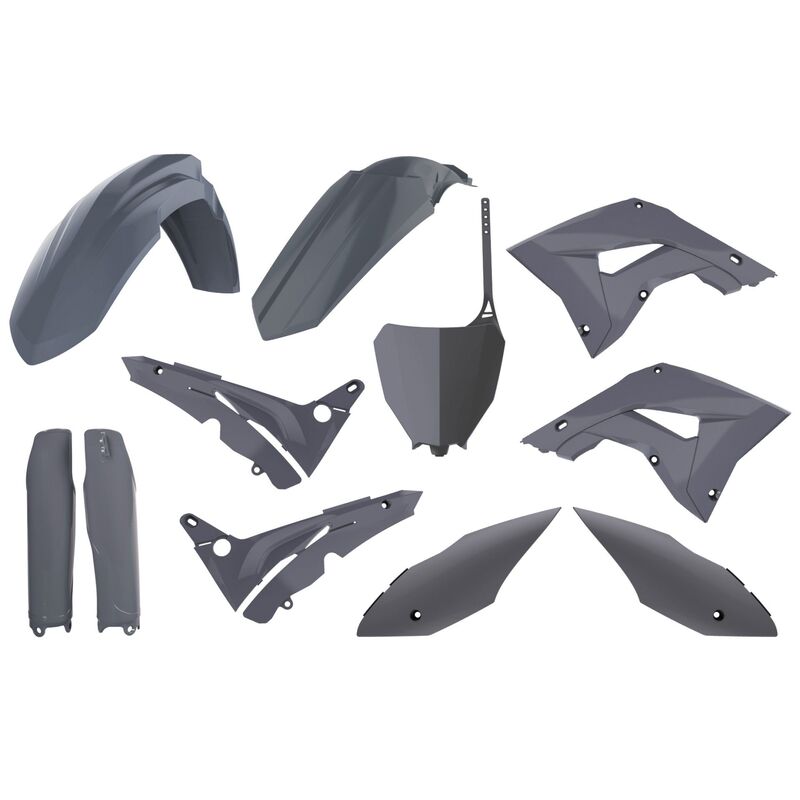 Kit plastique POLISPORT - gris nardo Honda CR125/250 