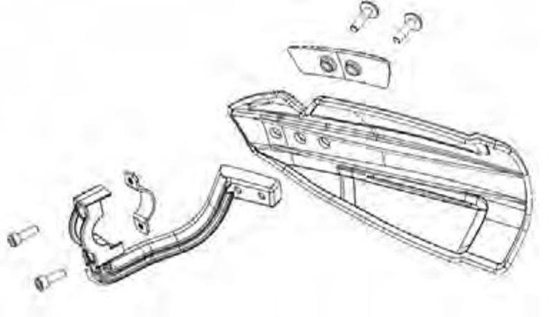 Kit de montage protège-mains POLISPORT Hammer/MX Flow