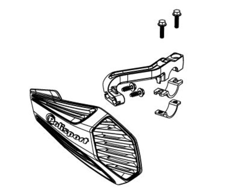 Kit de montage protège-mains POLISPORT MX Air/MX Force