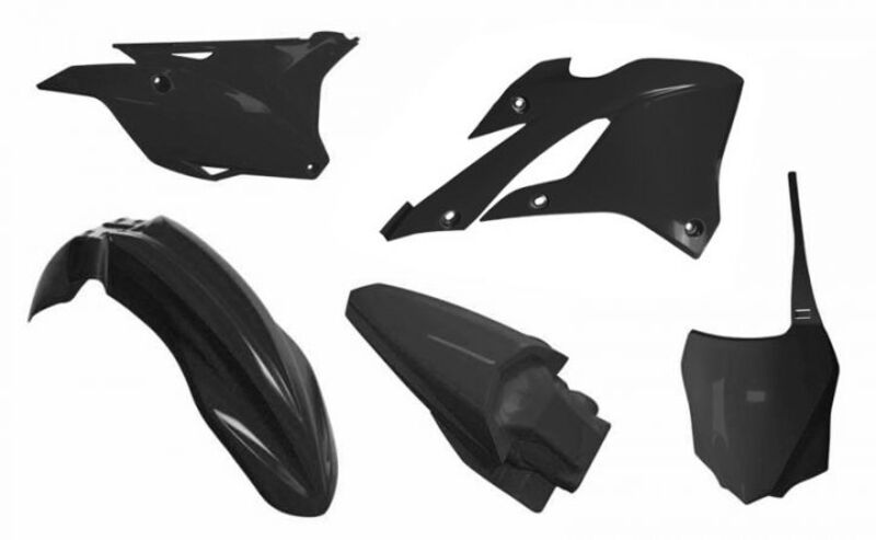 Kit plastiques RACETECH - noir Kawasaki KX85/112 