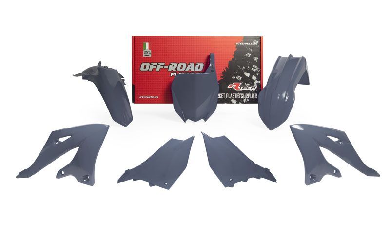 Kit plastiques RACETECH - Quantum Grey Yamaha YZ125/250 