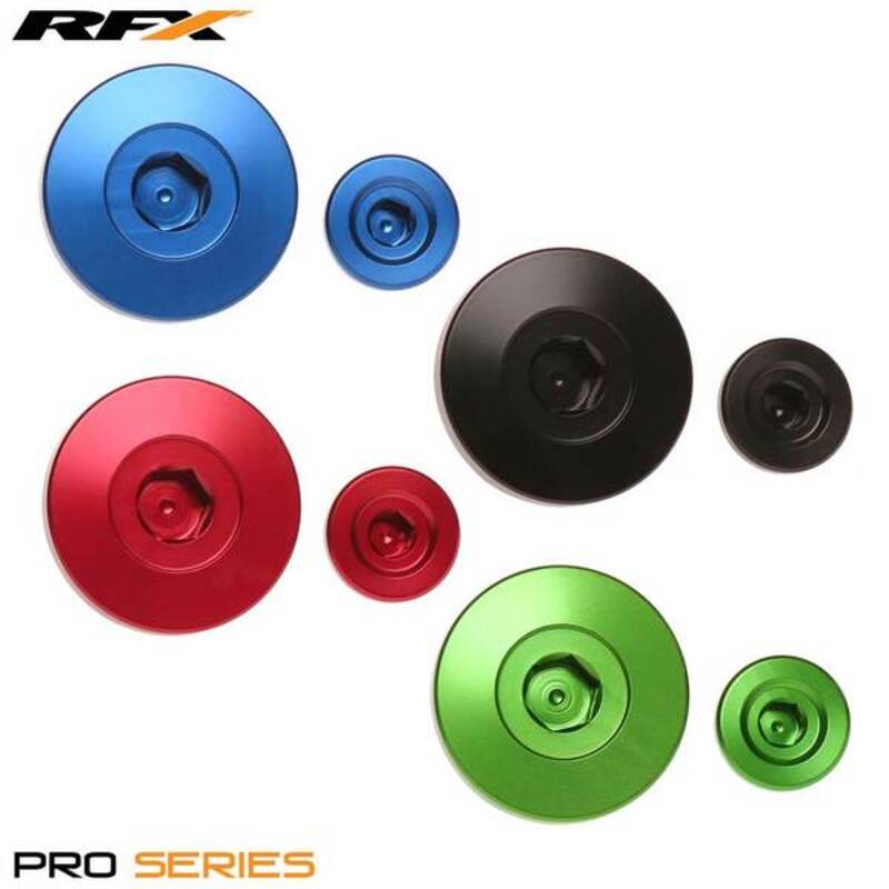 Jeu de bouchons de distribution de moteur RFX Pro (Bleu) - Pour Kawasaki KXF250/450 