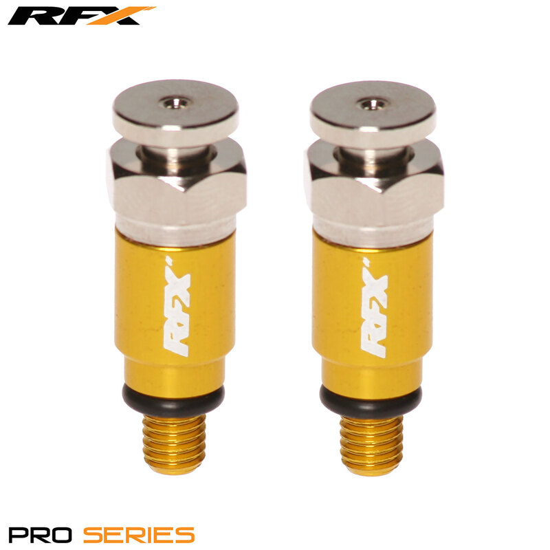 Purgeurs de fourche RFX Pro M5x0,8 (Jaune) Kayaba/Showa 