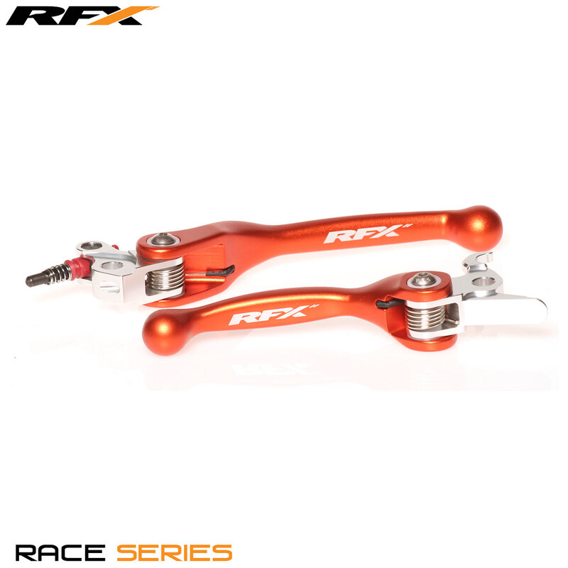 Jeu de leviers retournables forgés RFX Race Series - orange - freins Brembo / embrayages Magura 