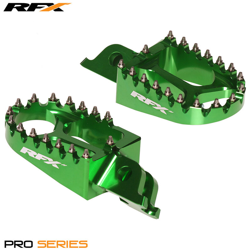 Repose-pieds RFX Pro (vert) - Pour Kawasaki KXF250/450 