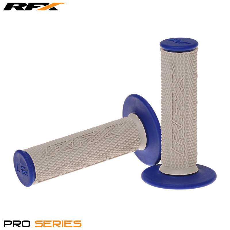 Paire de poignées bi-composant RFX Pro Series partie centrale grise  (Gris/Bleu) 