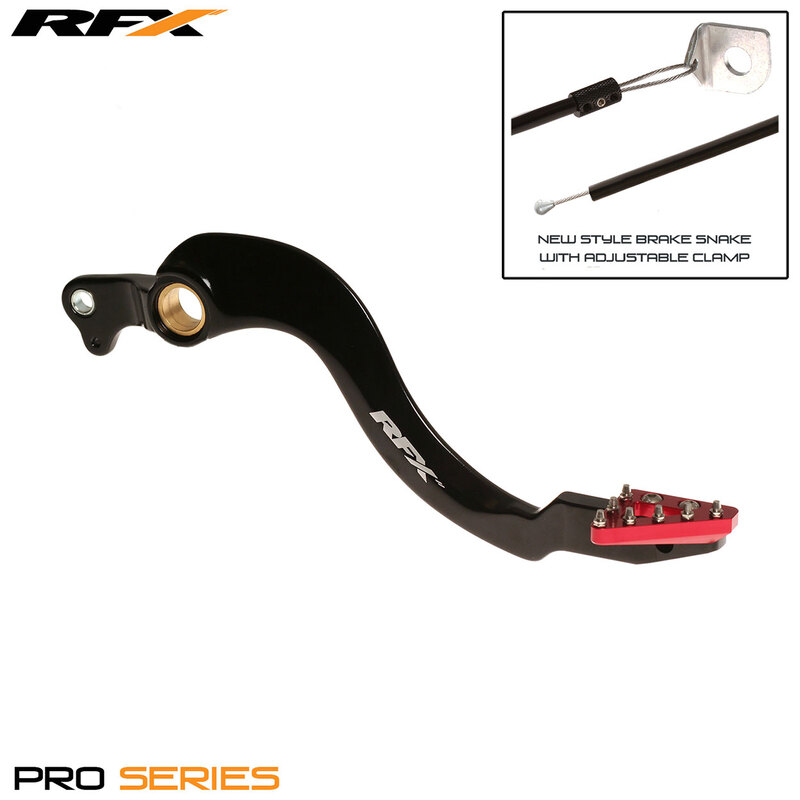 Pédale de frein arrière RFX Pro ST (Anodisé dur noir/rouge) - Honda CRF250 /450 