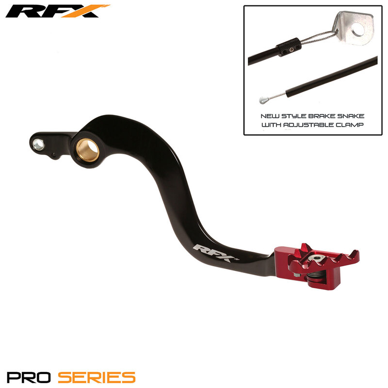 Pédale de frein arrière RFX Pro FT (Noir/Rouge) - Honda CR250 