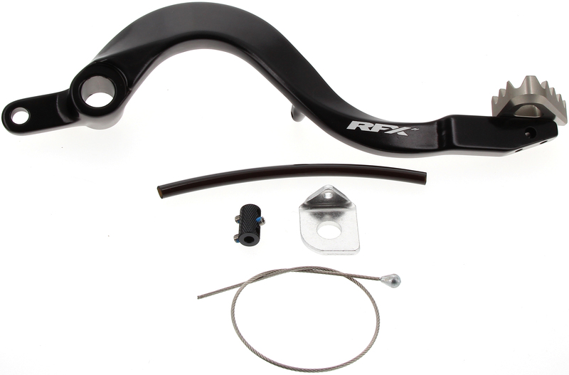 Pédale de frein arrière RFX Pro ST (Anodisé dur noir / Anodisé dur Titane) - Kawasaki KXF450 