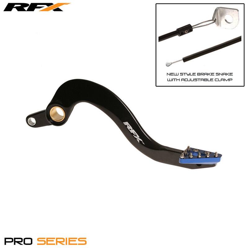 Pédale de frein arrière RFX Pro ST (Anodisé dur noir/bleu) - Yamaha YZF/WRF 250 