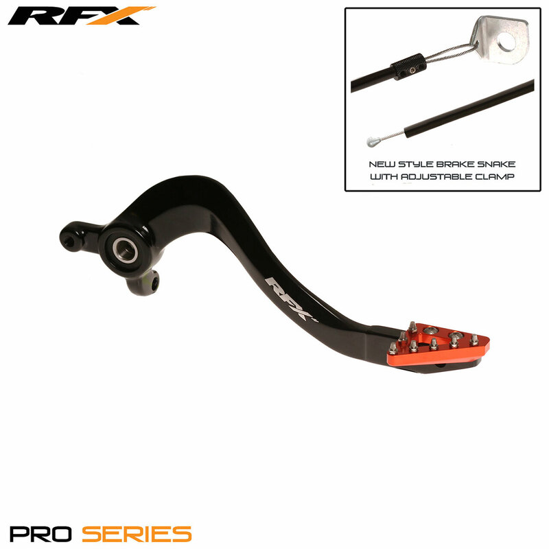Pédale de frein arrière RFX Pro ST (Anodisé dur noir/orange) - KTM85 