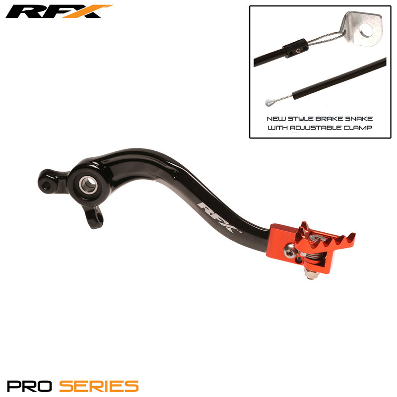 Pédale de frein arrière RFX Pro FT (Noir/Orange) ) 