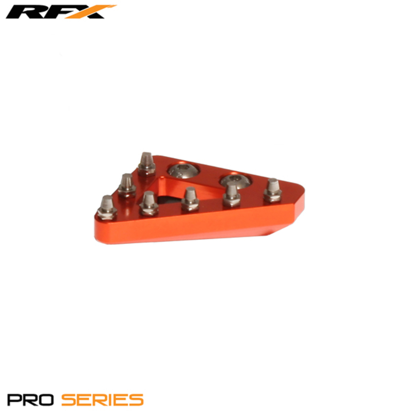 Embout de rechange solide CNC de levier de frein arrière RFX Pro (Orange) 