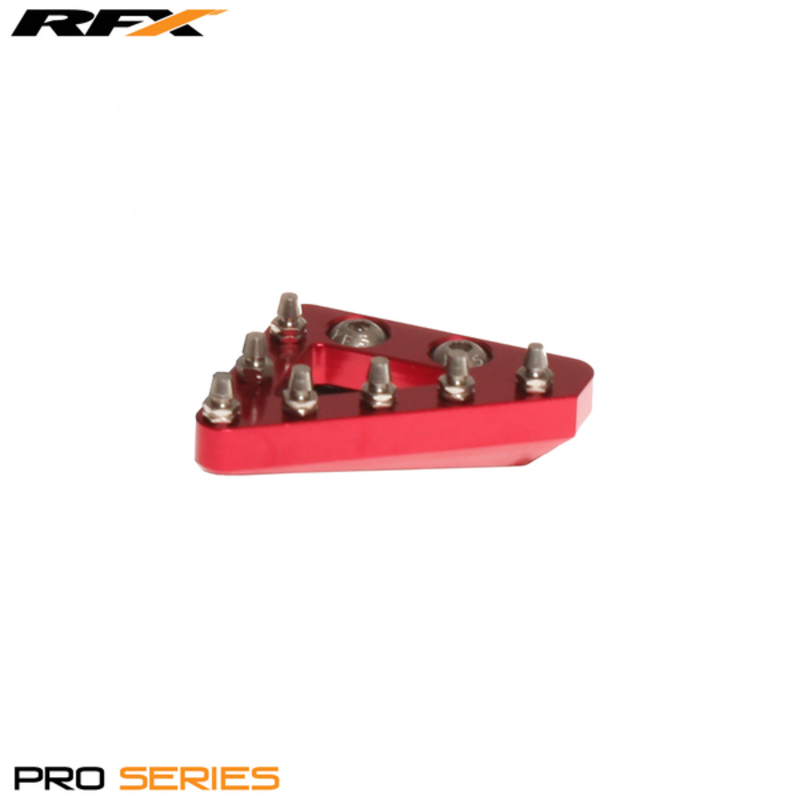 Embout de rechange solide CNC de levier de frein arrière RFX Pro (Rouge) 