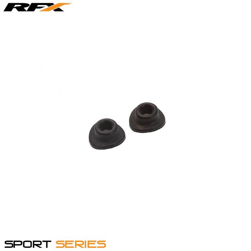 Joints de valve en caoutchouc RFX Sport (Noir) 2pcs 