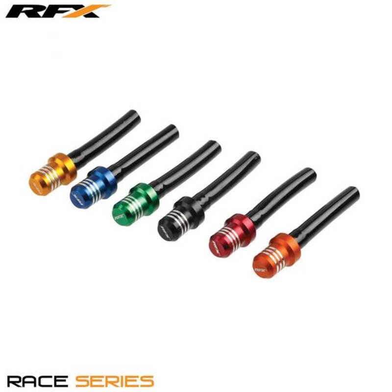 Valve de réservoir RFX Race - Tuyau court avec bouchon à 1 voie (Vert) 