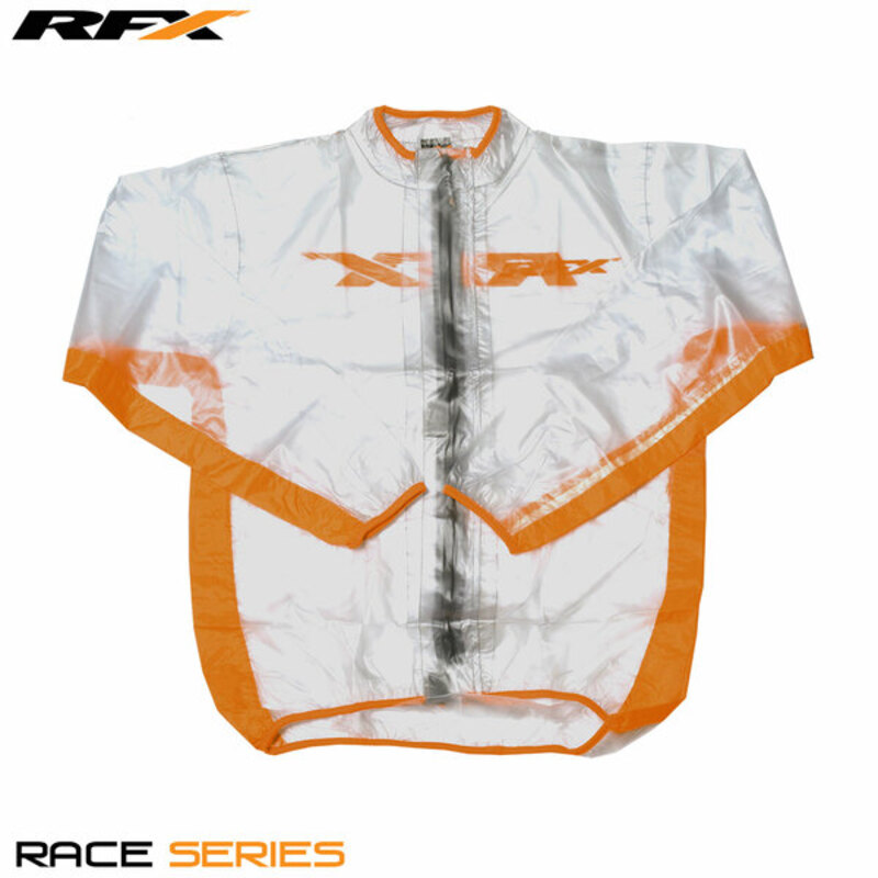 Veste de pluie RFX sport (Transparent/Orange) - taille S 
