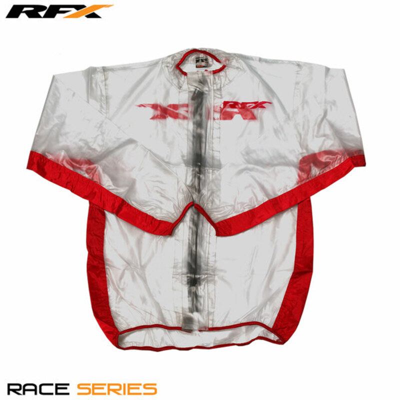Veste de pluie RFX sport (Transparent/Rouge) - taille L 