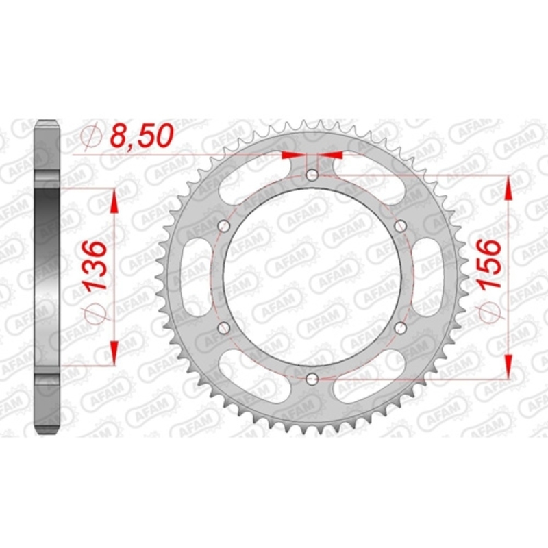 Couronne AFAM acier standard - 428 