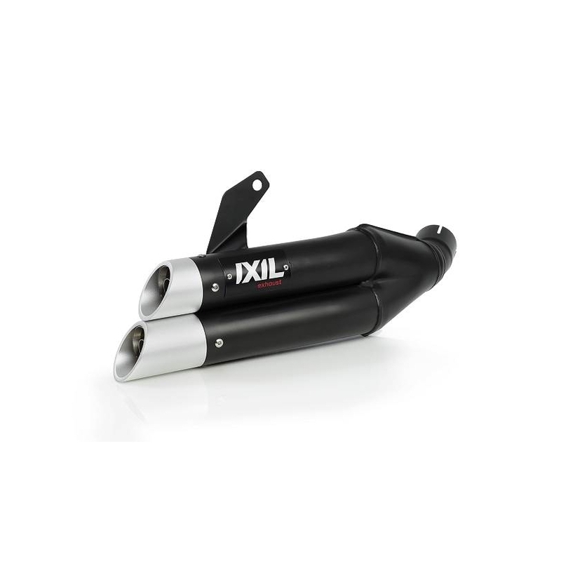 Silencieux IXIL Dual Hyperlow L3XB inox noir / alu - Suzuki SV650S - XS8333XB 